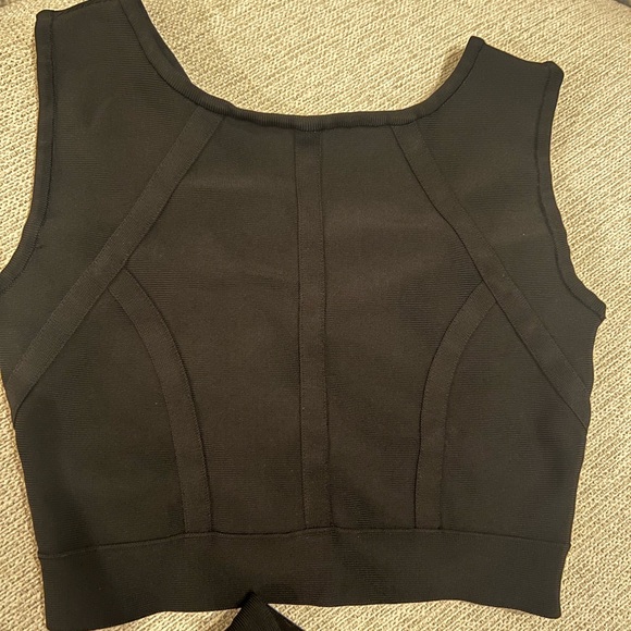 BCBG MAXAZRIA 2 piece black “bandage” esque set - Picture 2 of 4